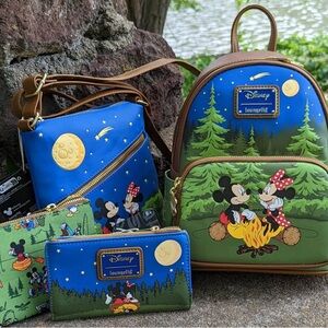 Loungefly Brown and Blue Backpack